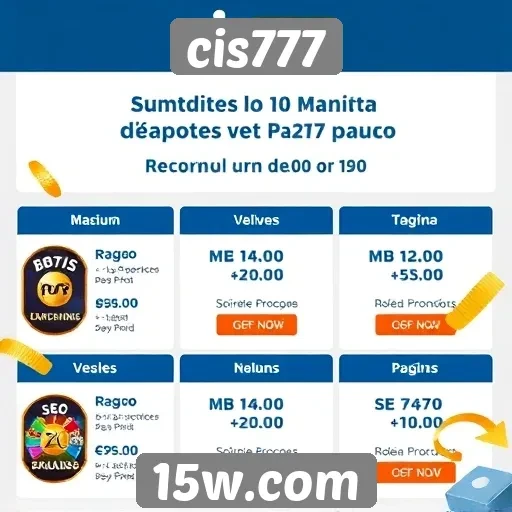 Novidades em promoções e bônus no cis777